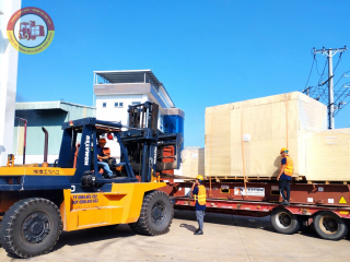 Quy trình nâng hạ ,đưa máy móc vào vị trí